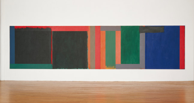 Second Wind, 1982, acrylic and oil on canvas 68 x 276 inches;  172.7 x 701 centimeters LSFA# 13829