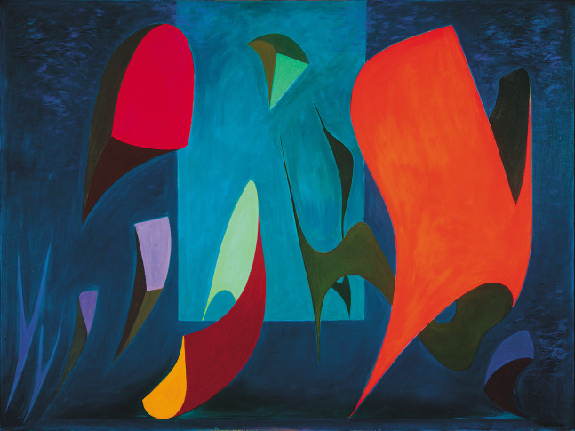 Magical Forms, 1945

oil on canvas

46 x 60 inches (116.8 x 152.4 cm)