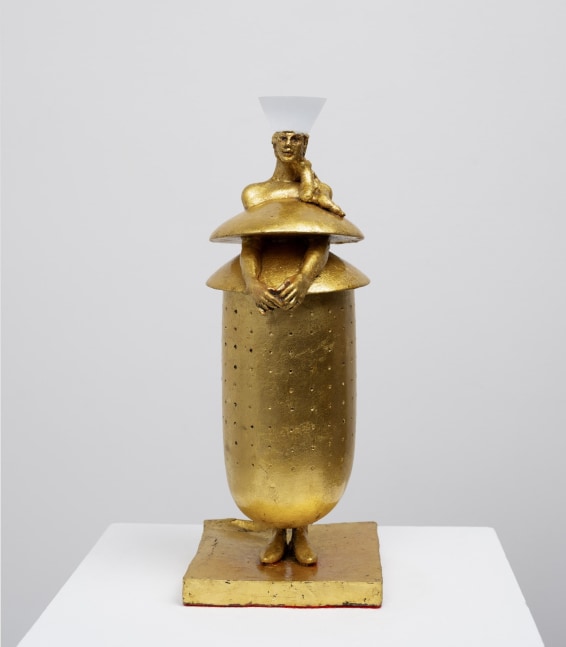 Cecilia Z. Miguez (b. 1955) The Red Carpet, 2025 bronze, gold leaf, and resin 12 3/4 x 5 1/2 x 5 inches; 32.4 x 14 x 12.7 centimeters LSFA# 16439