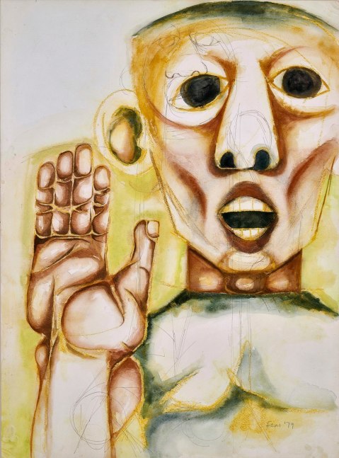Dumile Feni  Untitled, 1979  pastel on paper  30 x 22 inches; 76.2 x 55.9 centimeters  LSFA# 12097