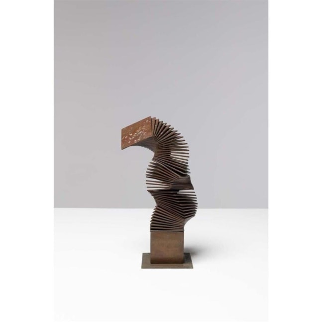 Pol Bury (1922-2005) 

Volume fig&amp;eacute; M 6, 1993

Bronze with brown patina

29 x 14 x 10 cm