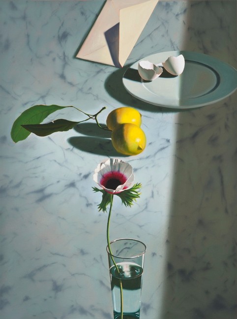 Untitled (Still Life with Eggshells), 2010     oil on canvas 28 x 21 inches;  71 x 53.3 centimeters LSFA# 12380