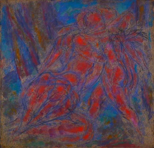 Mother and Child, 1919

oil on board

26 x 27 1/2 inches; 66 x 69.9 cm