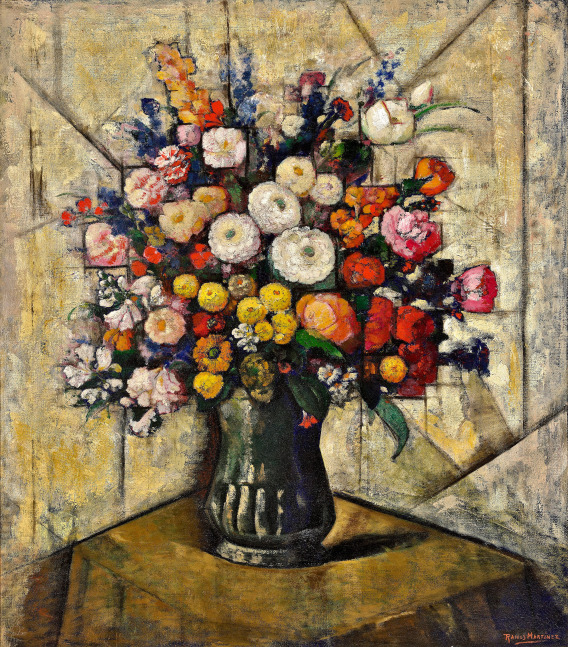 Alfredo Ramos Martinez&amp;nbsp;(1871-1946)&amp;nbsp;

Ramo de Flores, circa 1937
oil on canvas
32 x 28 inches; 81.3 x 71.1 centimeters
