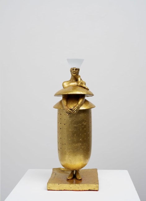 Cecilia Z. Miguez (b. 1955)
The Red Carpet, 2025 
bronze, gold leaf, and resin
12 3/4 x 5 1/2 x 5 inches;  32.4 x 14 x 12.7 centimeters
LSFA# 16439 
