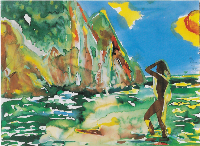 Near Simpson Bay, 1987

watercolor and collage

17 1/2 x 7 inches

&amp;nbsp;