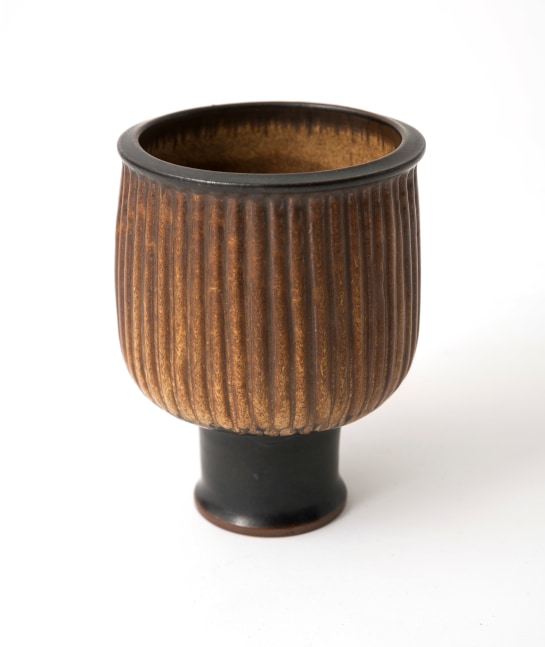Cup, c. 1960s   glazed stoneware  5 1/2 x 4 inches;  14 x 10.2 centimeters  LSFA# 15177