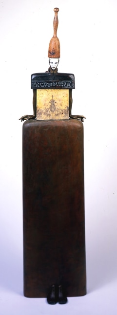 Daughter of Hud, 2002

wood, bronze and found objects

61 x 16 x 13 inches; 155 x 40.6 x 33 centimeters
