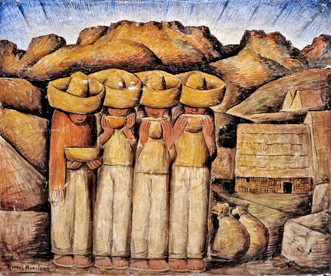 En Reposo, c. 1930

fresco (tempera on plaster)

18 5/8 x 22 5/8 in.