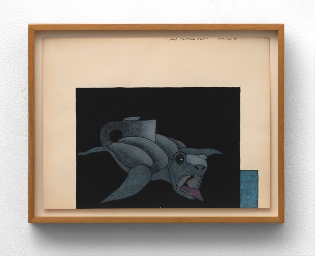 Sea Turtle Cup Drawing, 1967 gouache and pencil on paper 8 1/4 x 11 inches; 21 x 27.9 centimeters LSFA# 15507