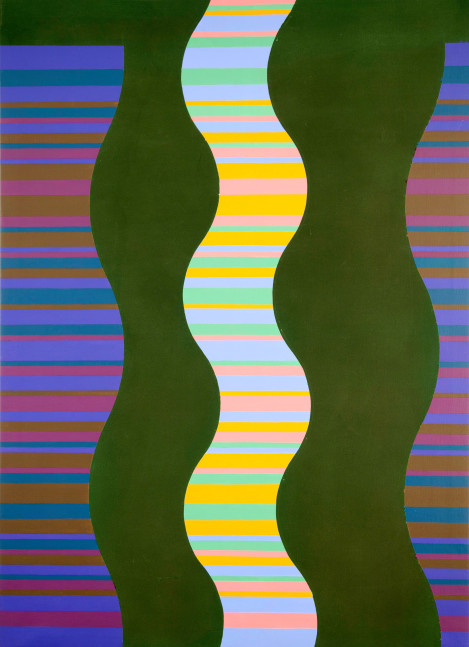 Michael Kidner (1917-2009) Green (For Grabowski), 1968 acrylic on cotton duck 66 1/4 x 48 inches; 168.3 x 121.9 centimeters LSFA# 14066