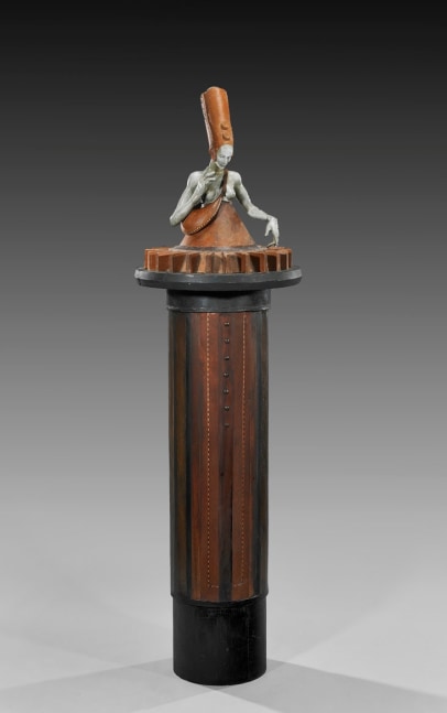 Roulette, 2011
bronze, wood, &amp;amp; mixed media
75 x 22 x 22 inches; 190.5 x 55.9 x 55.9 cm
LSFA# 11855