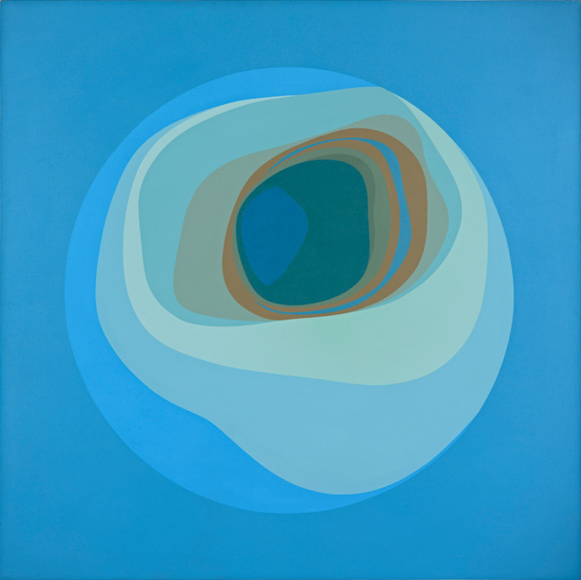 Helen Lundeberg
Blue Planet, 1965

acrylic on canvas

60 x 60 in.