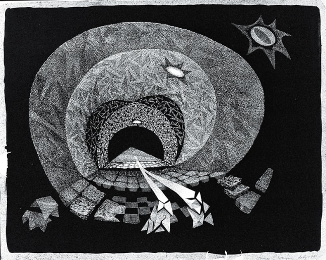 The Tunnel II, 1951 Ed. 27/35    lithograph on natural wove paper watermarked Strathmore Courier 15 3/4 x 19 3/4 inches;  40 x 50.2 centimeters LSFA# 12562
