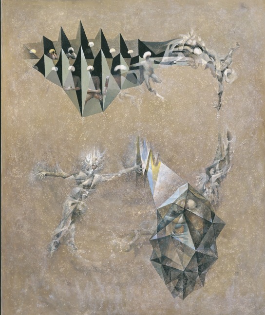The Messenger, Justice Series, 1955     oil on canvas 60 x 50 inches;  152.4 x 127 centimeters LSFA# 12429