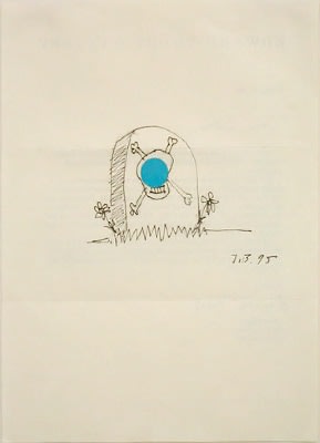 John Baldessari

Headstone, 1995

Pencil and ink on paper with blue sticker

11 x 8 &amp;frac12; inches; 27.9 x 21.6 centimeters

LSFA# 11758&amp;nbsp;&amp;nbsp;&amp;nbsp;&amp;nbsp;&amp;nbsp;&amp;nbsp;&amp;nbsp;&amp;nbsp;&amp;nbsp;&amp;nbsp;&amp;nbsp;

Collection of the artist