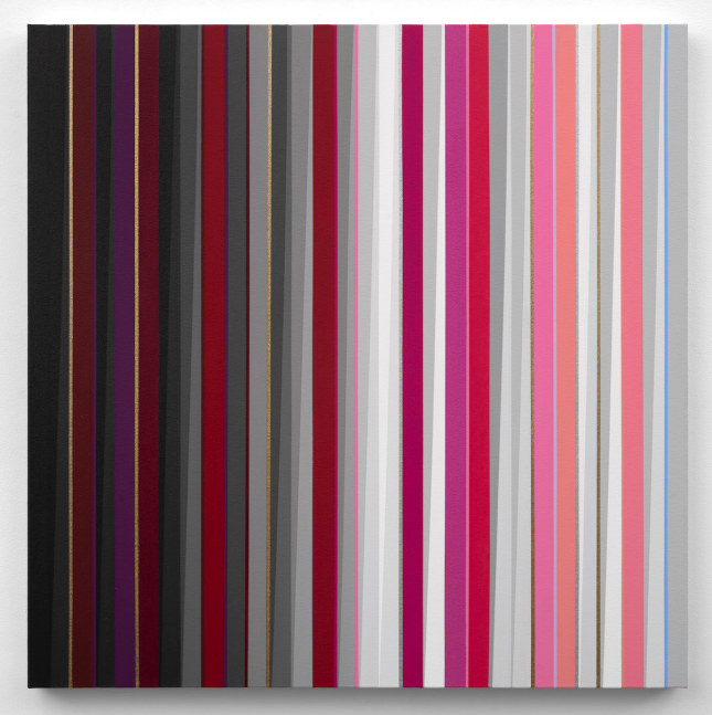 Gabriele Evertz (b. 1945) The Friendship of Colors, R, 2018 acrylic on canvas over wood 30 x 30 inches; 76.2 x 76.2 centimeters LSFA# 15992