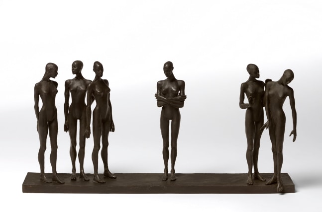 An Interesting Story, 2019, bronze 11 1/2 x 24 x 5 inches;  29.2 x 61 x 12.7 centimeters LSFA# 14288
