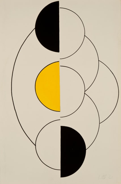 Untitled, 1961     marker and paint on artist paper 38 1/4 x 25 inches;  97.2 x 63.5 centimeters LSFA# 13176