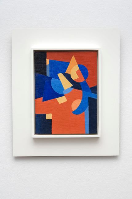 Untitled Abstract Composition, c. 1965, oil on board 9 3/8 x 7 inches;  23.8 x 17.8 centimeters LSFA# 12399