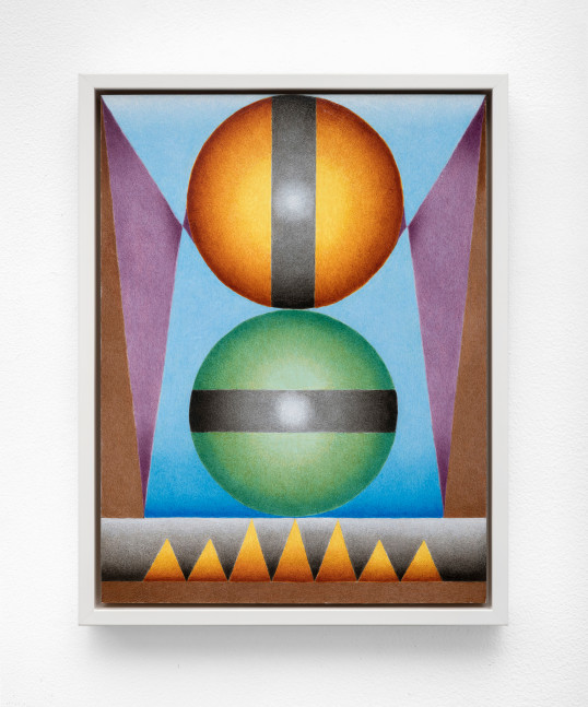 Mark Leonard (b. 1954) Semele (Study), May, 2021 gouache and synthetic resin on panel 12 x 9 inches; 30.5 x 22.9 centimeters LSFA# 15124
