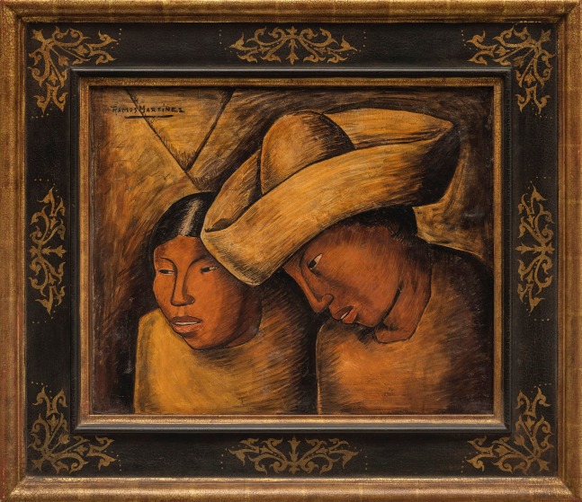 Alfredo Ramos Mart&amp;iacute;nez (1871-1946)

Juan and Lupe, circa 1940&amp;nbsp;

fresco on fiber board

18 1/2 x 22 1/2 inches;&amp;nbsp; 47 x 57.1 centimeters

LSFA# 02126