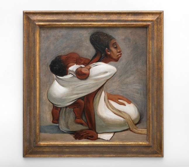 Mother and Child, 1930    oil on canvas 29 1/2 x 27 1/2 inches;  74.9 x 69.9 centimeters LSFA# 13402