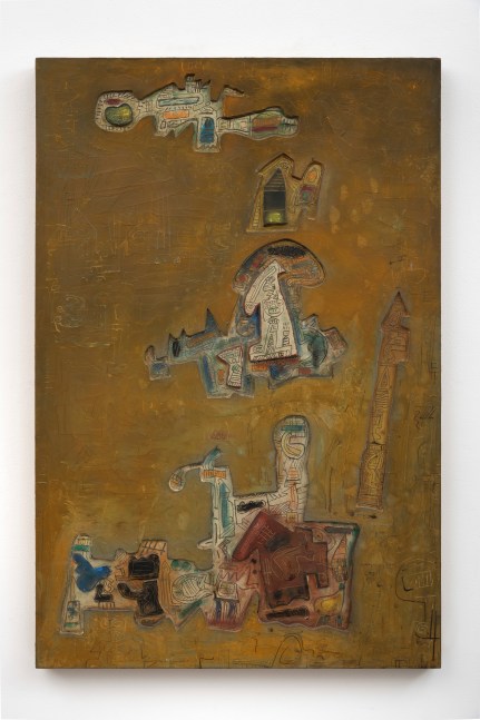 Prehistoric Garden, 1969, mixed media relief 45 1/2 x 30 inches; 115.6 x 76.2 centimeters LSFA# 14960