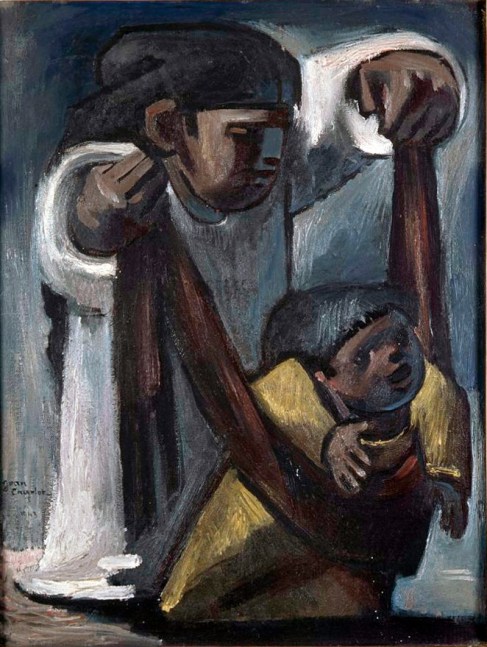 Jean Charlot

First Steps, 1943

oil on canvas

16 x 12 inches