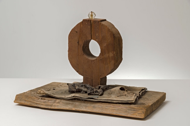 Untitled Ring Sculpture, c. 1960  mixed media sculpture  14 x 8 1/2 x 9 1/2 inches; 35.6 x 21.6 x 24.1 centimeters  LSFA# 14249