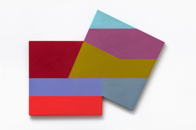 Mokha Laget (b. 1959) Streamline, 2022     vinyl emulsion on shaped canvas 35 x 45 3/4 inches;  88.9 x 116.2 centimeters LSFA# 15527