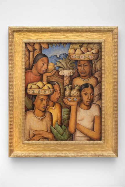 Alfredo Ramos Martinez (1871-1946) Vendedoras de Frutas, c. 1937 fresco 31 x 24 inches; 78.7 x 61 centimeters LSFA# 13316