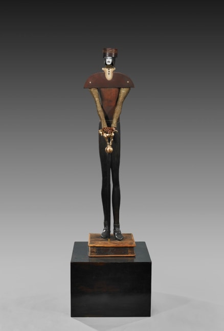Gentleman, 2011

bronze, wood, &amp;amp; mixed media

55 1/4 x 14 x 14 inches; 140.3 x 35.6 x 35.6 centimeters

LSFA# 11858