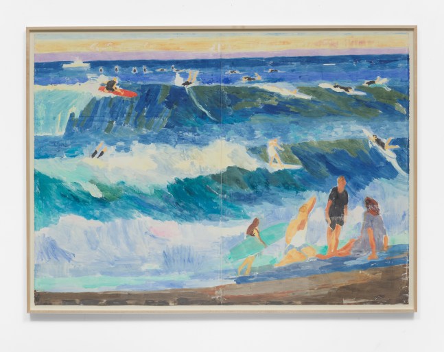 Brian Lotti

Surf in Blue and Gold, 2020

Oil on Stonehenge paper

66h x 91w in
167.64h x 231.14w cm