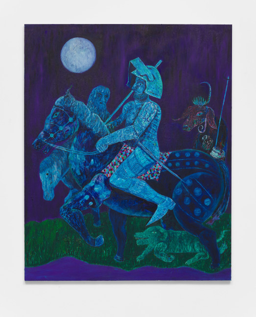 Mark Connolly
Passing Death and the Devil, 2020
Oil on linen
82.68h x 66.93w x 1.50d in
210.01h x 170w x 3.81d cm