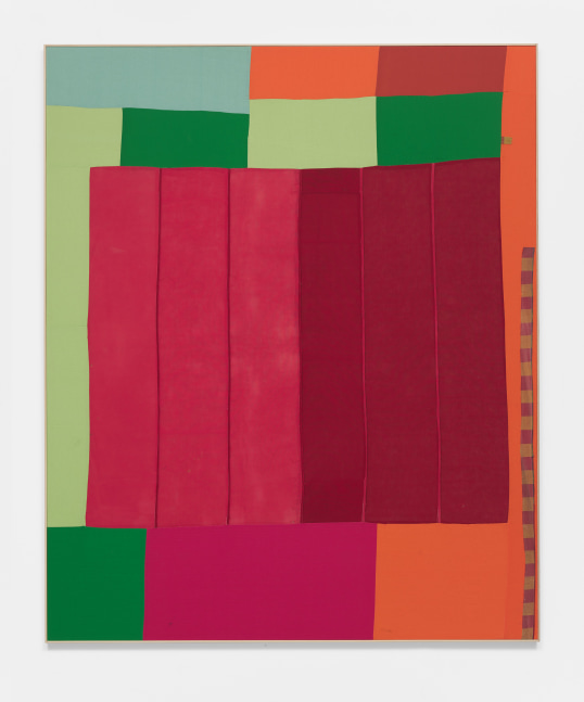 Lawrence Calver
Starburst, 2021
Dyed/stitched cottons
94.49h x 78.74w in
240h x 200w cm