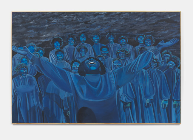 Tusevo Landu
6 feet above The Valley of death 1, 2022
Acrylic on canvas
67h x 101w x 1.25d in
170.18h x 256.54w x 3.18d cm