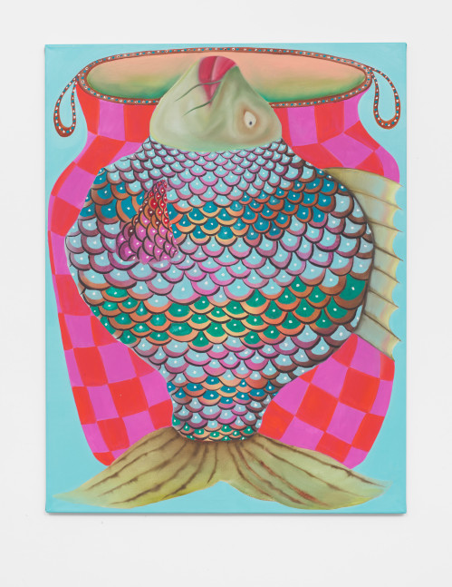 Krystof Strejc
Fish Creel, 2021
Oil on canvas
51.18h x 39.37w in
130h x 100w x 1.91d cm