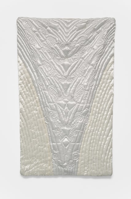 Lilah Rose

Prions, 2021

Muslin, satin, fabric dye and foam over wood board

70h x 45w x 5d in
177.80h x 114.30w x 12.70d cm