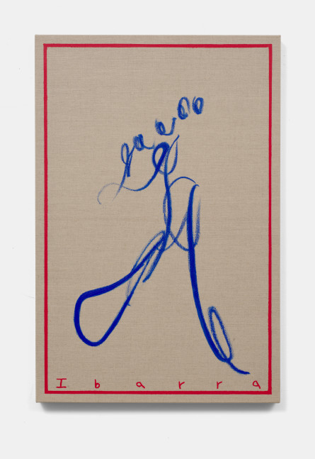 Elizabeth Ibarra
Blue Dancer ll (Blue Planet), 2022
Acrylic and oil stick on linen
36h x 24w x 1.50d in
91.44h x 60.96w x 3.81d cm