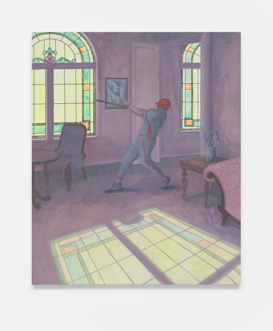Meredith Pence Wilson
Slugger 2, 2021
Acrylic on canvas
46h x 38w x 1.25d in
116.84h x 96.52w x 3.18d cm