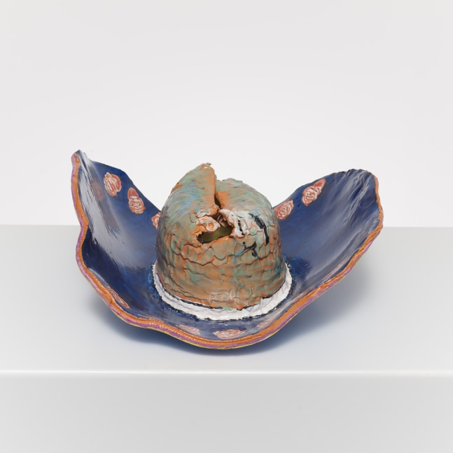 Ken Taylor Reynaga
Sombrero Ceramic Aqua, 2021
Glazed ceramic
8.50h x 18.75w x 19.25d in
21.59h x 47.63w x 48.90d cm