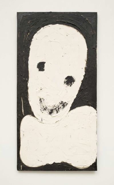 Aaron Wrinkle
Separated Figure 1/Smile Black + White, 2016
Enamel and industrial filler on canvas
48.00h x 24.00w x 1.00d in
121.92h x 60.96w x 2.54d cm