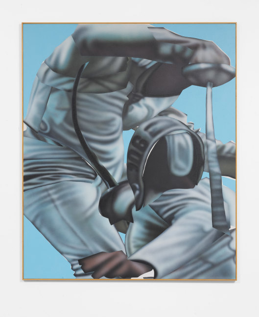 Alic Brock
Fencing, 2021
Acrylic on canvas
72h x 60w x 1.25d in
182.88h x 152.40w x 3.18d c