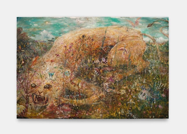 Peter Burns
Lion, 2024
Oil on canvas
72.00h x 108.00w x 1.25d in
182.88h x 274.32w x 3.17d cm