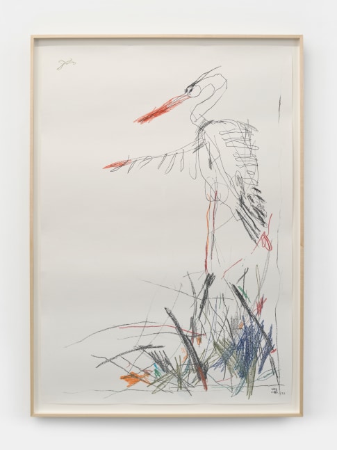 Lera Derkach
White stork, 2022
Mixed media on paper
39.50h x 27.50w in
100.33h x 69.85w cm
