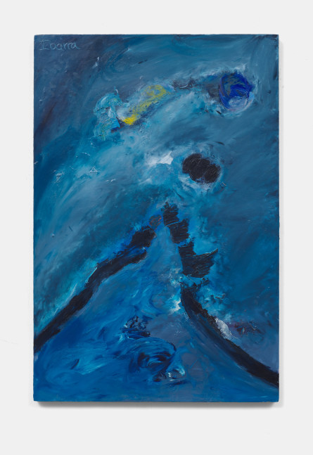 Elizabeth Ibarra
Comet (Blue Planet), 2022
Acrylic, cold wax and oil on wood panel
30h x 20w x 1.25d in
76.20h x 50.80w x 3.18d cm