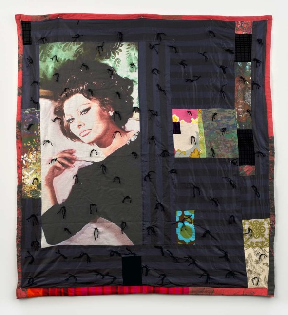 Penny Cortright
SHE # 1, 2023
Cotton, linen, PetraCortright image, printed photo
81.00h x 75.00w in
205.74h x 190.50w cm
