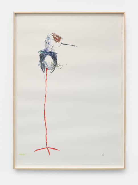 Lera Derkach
Red leg, 2022
Watercolor crayons on paper
39.50h x 27.50w in
100.33h x 69.85w cm