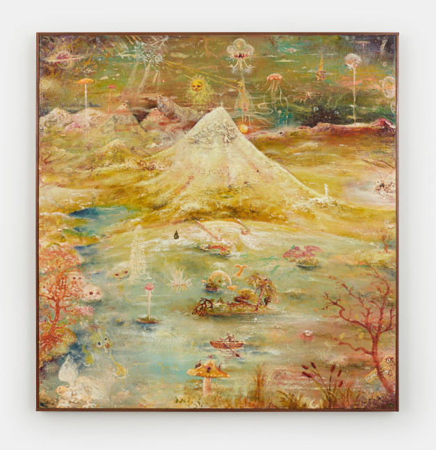 Peter Burns
Under the Mountain, 2022
Oil on canvas
35.83h x 34.25w in
91h x 87w x 2d cm